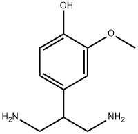 Phenol, 4-[2-amino-1-(aminomethyl)ethyl]-2-methoxy- Structure