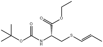 L-Cysteine, N-[(1,1-dimethylethoxy)carbonyl]-S-(1E)-1-propen-1-yl-, ethyl ester