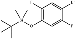 Benzene, 1-bromo-4-[[(1,1-dimethylethyl)dimethylsilyl]oxy]-2,5-difluoro- 结构式