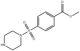 Methyl 4-(piperazine-1-sulfonyl)benzoate Structure
