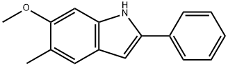 1H-Indole, 6-methoxy-5-methyl-2-phenyl- Struktur