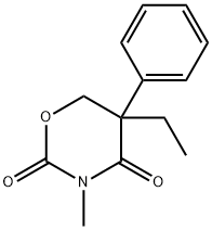 2H-1,3-Oxazine-2,4(3H)-dione, 5-ethyldihydro-3-methyl-5-phenyl- Structure