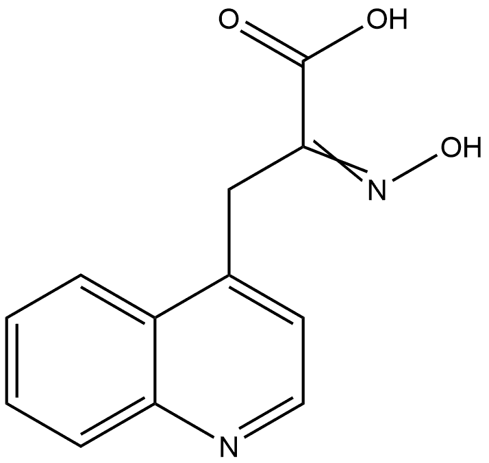 4-Quinolinepropanoic acid, α-(hydroxyimino)- Struktur