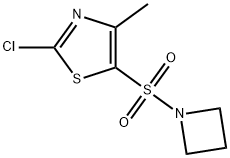 Thiazole, 5-(1-azetidinylsulfonyl)-2-chloro-4-methyl- Structure