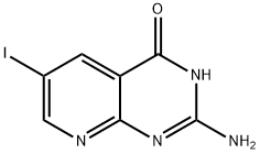 Pyrido[2,3-d]pyrimidin-4(3H)-one, 2-amino-6-iodo- Struktur