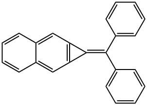 1H-Cyclopropa[b]naphthalene, 1-(diphenylmethylene)- Structure