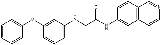 N-(Isoquinolin-6-yl)-2-((3-phenoxyphenyl)amino)acetamide 结构式