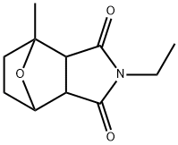 4-ethyl-1-methyl-10-oxa-4-azatricyclo[5.2.1.0^{2,6}]decane-3,5-dione Struktur