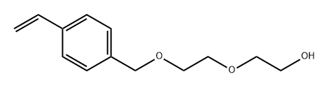 2-[2-[(4-乙烯基苯基)甲氧基]乙氧基]乙醇, 92156-69-9, 结构式