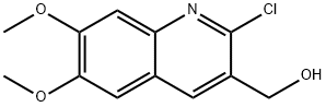 3-Quinolinemethanol, 2-chloro-6,7-dimethoxy- Structure