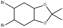 1,3-Benzodioxole, 5,6-dibromohexahydro-2,2-dimethyl- Structure
