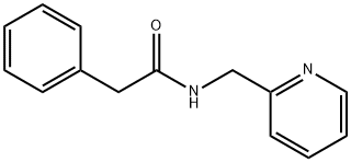 2-苯基-N-(吡啶-2-基甲基)乙酰胺 结构式