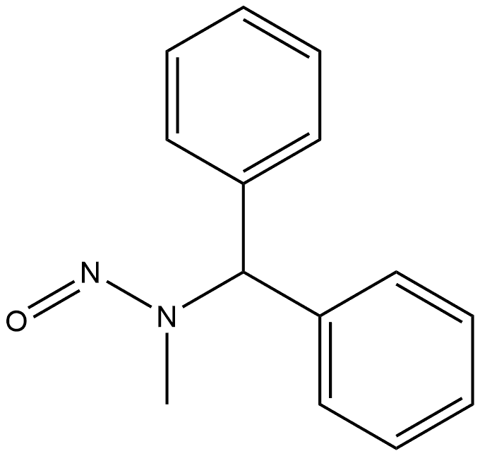 (Benzhydryl)methylnitrosamine Structure