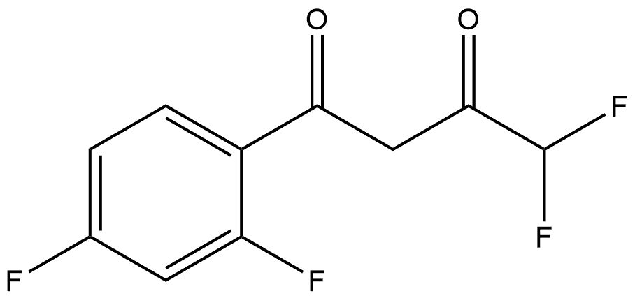 1-(2,4-Difluorophenyl)-4,4-difluoro-1,3-butanedione Struktur