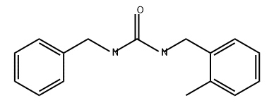 Urea, N-[(2-methylphenyl)methyl]-N'-(phenylmethyl)- Struktur
