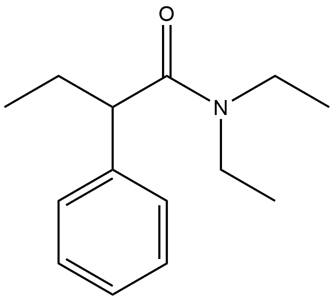 N,N-二乙基-2-苯基丁酰胺, 92321-53-4, 结构式