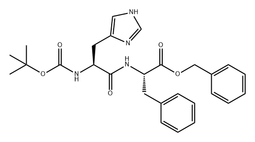 L-Phenylalanine, N-[N-[(1,1-dimethylethoxy)carbonyl]-L-histidyl]-, phenylmethyl ester (9CI)