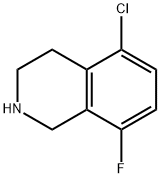 5-氯-8-氟-1,2,3,4-四氢-异喹啉 结构式