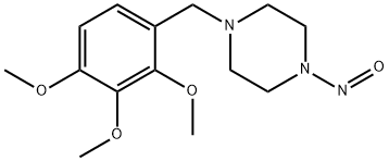 N-亚硝基曲美他嗪盐酸盐, 92432-50-3, 结构式
