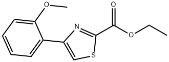 2-Thiazolecarboxylic acid, 4-(2-methoxyphenyl)-, ethyl ester Struktur