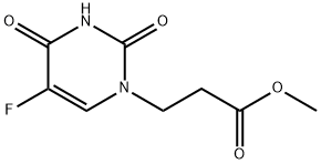 1(2H)-Pyrimidinepropanoic acid, 5-fluoro-3,4-dihydro-2,4-dioxo-, methyl ester Struktur