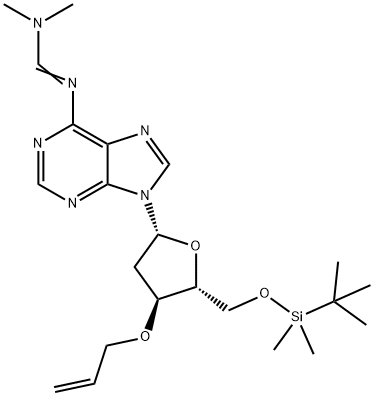 3′-O-Allyl-5′-O-TBS-N6-DMF dA Structure