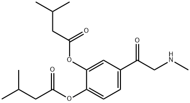 3,4-diisovaleryl adrenalone Structure