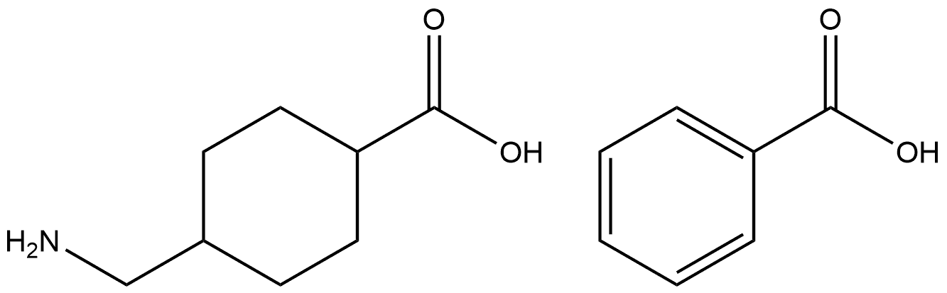 4-(aminomethyl)-Cyclohexanecarboxylic acid benzoate (1:1) Structure
