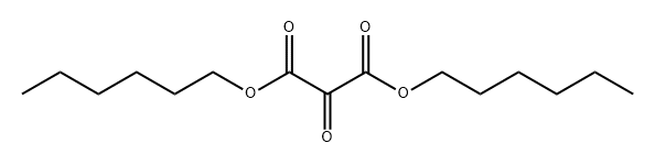 Propanedioic acid, 2-oxo-, 1,3-dihexyl ester Struktur