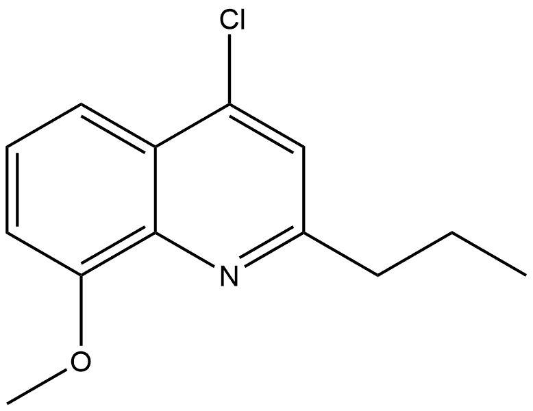 4-CHLORO-8-METHOXY-2-(PROP-1-YL)QUINOLINE Structure