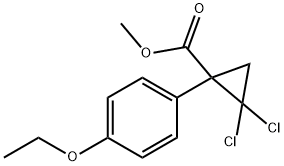 Cyclopropanecarboxylic acid, 2,2-dichloro-1-(4-ethoxyphenyl)-, methyl ester