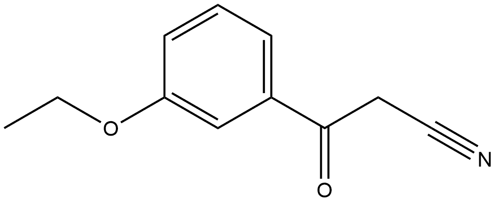 Benzenepropanenitrile, 3-ethoxy-β-oxo- Struktur