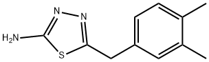 5-[(3,4-Dimethylphenyl)methyl]-1,3,4-thiadiazol-2-amine Structure
