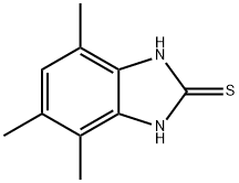 2H-Benzimidazole-2-thione,1,3-dihydro-4,5,7-trimethyl-(9CI) 结构式