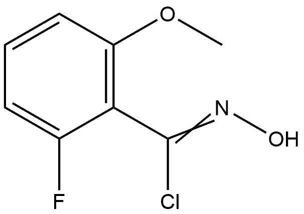 2-Fluoro-N-hydroxy-6-methoxybenzimidoyl Chloride Structure