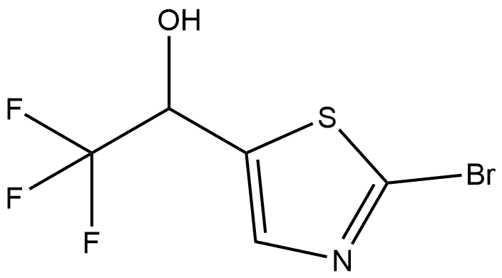 5-Thiazolemethanol, 2-bromo-α-(trifluoromethyl)- Struktur