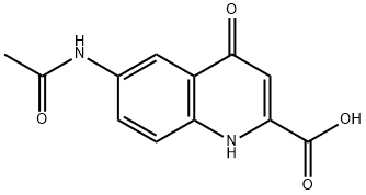 6-acetamido-4-oxo-1H-quinoline-2-carboxylic acid 结构式