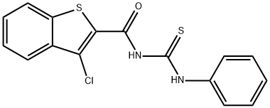 Benzo[b]thiophene-2-carboxamide, 3-chloro-N-[(phenylamino)thioxomethyl]-