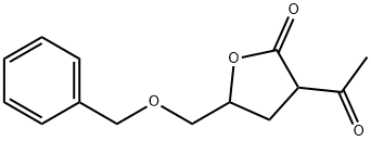 Pentonic acid, 2-acetyl-2,3-dideoxy-5-O-(phenylMethyl)-, .gaMMa.-lactone (9CI) 化学構造式