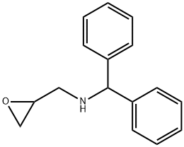 2-Oxiranemethanamine, N-(diphenylmethyl)- Struktur