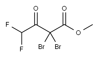 Butanoic acid, 2,2-dibromo-4,4-difluoro-3-oxo-, methyl ester Structure