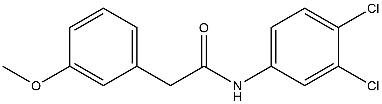 N-(3,4-Dichlorophenyl)-3-methoxybenzeneacetamide Struktur