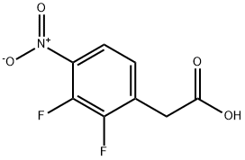 Benzeneacetic acid, 2,3-difluoro-4-nitro- Structure