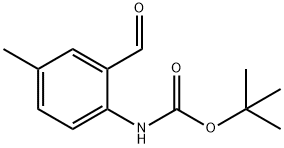 (2-甲酰基-4-甲基-苯基)-氨基甲酸叔丁酯,932384-67-3,结构式