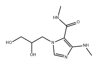 1-(2,3-dihydroxypropyl)-N-methyl-4-(methylamino)-1H-Imidazole-5-carboxamide Structure