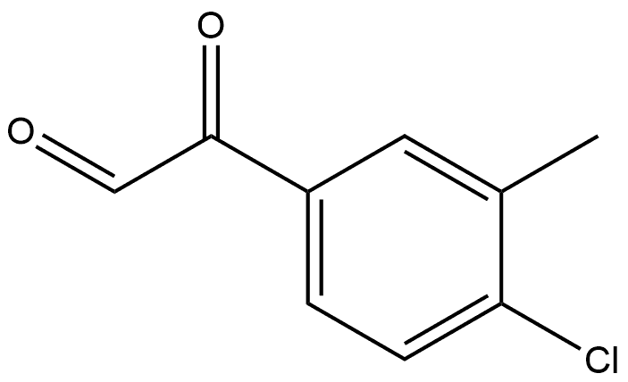 Benzeneacetaldehyde, 4-chloro-3-methyl-α-oxo- 结构式