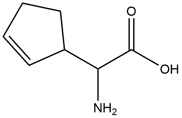 2-Cyclopentene-1-acetic acid, α-amino- Structure