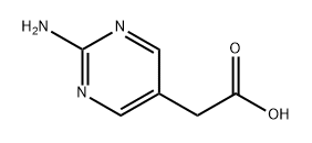 5-Pyrimidineacetic acid, 2-amino- Struktur