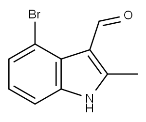 1H-Indole-3-carboxaldehyde, 4-bromo-2-methyl- Struktur