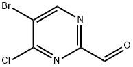 2-Pyrimidinecarboxaldehyde, 5-bromo-4-chloro- Structure